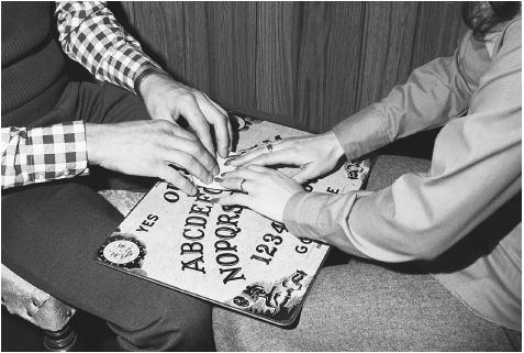 Redesigned and renamed, the Ouija (combining the French oui and German ja for "yes") was used by vast numbers of people who hoped to receive messages from the beyond. BETTMANN/CORBIS
